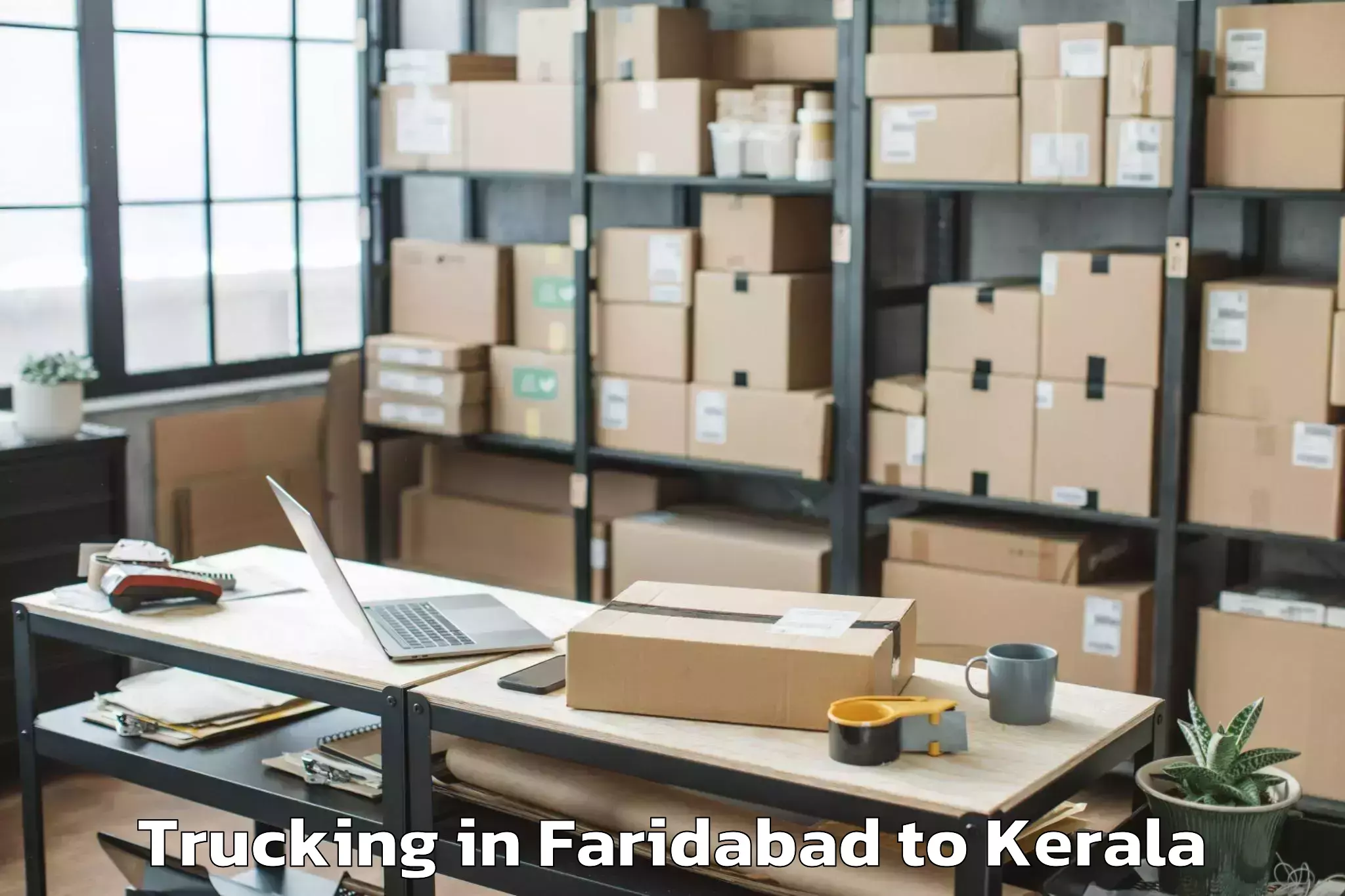 Book Faridabad to Hilite Mall Calicut Trucking Online